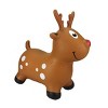 BounceZiez Inflatable Bouncy Ride-On Hopper with Pump - Reindeer - 3 of 4