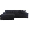 NicBex New Arrival Oversized 2 Piece L Shaped Corduroy Sofa with Left Chaise Daybed,Armrests & Throw Pillows,Easy Assembly - 2 of 4