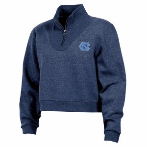 NCAA North Carolina Tar Heels Women's Quarter Zipped Sweatshirt - 1 of 3