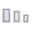 Hotel 3 PC Bath Rug 100% Premium Cotton Tufted Weave Two Tone Reversible Bathroom Rug, Super Soft Absorbent, Machine Washable Bath Mat - 2 of 4
