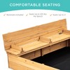 Best Choice Products 47x47-Inch Kids Wooden Outdoor Sandbox w/ 2 Foldable Bench Seats, Sand Protection, Liner - 2 of 4