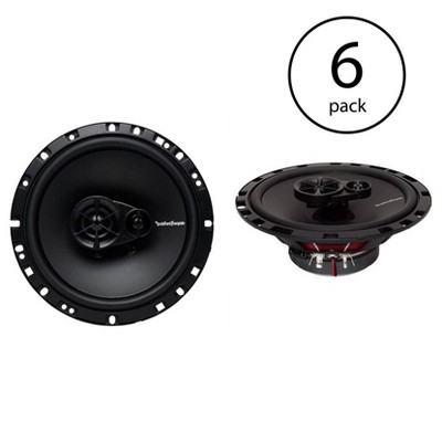 Rockford Fosgate 6.5 Inch 3 Way Car Audio Coaxial Speakers Stereo, 12 Speakers