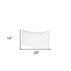 HomeRoots 16" X 28" White Cotton Down Blend Throw Pillow Insert - 3 of 4