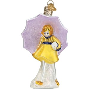 Old World Christmas Blown Glass Ornament for Christmas Tree, Morton Umbrella Girl - 1 of 4