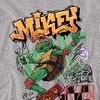 Teenage Mutant Ninja Turtles: Mutant Mayhem Skater Mikey Kids T Shirt For Toddlers, Athletic Heather - 3 of 4