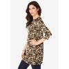Roaman's Women's Plus Size Boatneck Ultimate Tunic With Side Slits - 4 of 4