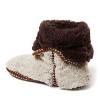 Dearfoams Women's Beth Faux Fur Fold Down Fuzzy Bootie House Slipper Boot - 2 of 4
