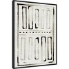 Amanti Art 22" x 30" Batik Block Flag I by Jennifer Paxton Parker Framed Canvas Wall Art Black : Modern Lithograph, Sawtooth Back Mounted - 2 of 4