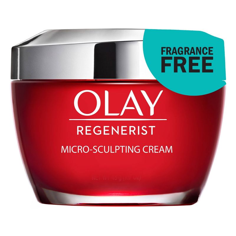Olay Regenerist Micro-Sculpting Cream Face Moisturizer, Fragrance-Free - 1.7oz, 1 of 14