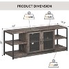 Farmhouse TV Console with Adjustable Storage Shelves and Cabinet, Durable Wood Entertainment Center for Living Room or Family Room - 2 of 4