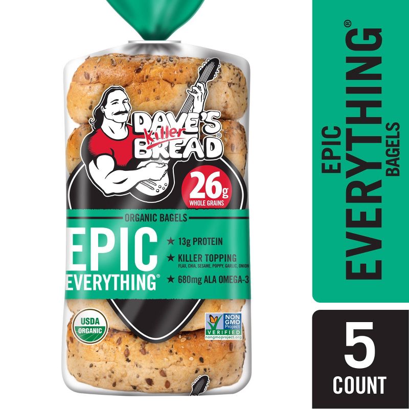 Dave's Killer Bread Epic Everything Organic Bagels - 16.75oz, 2 of 14