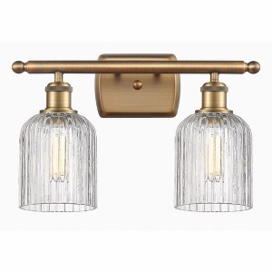 Bridal Veil - 2 Light Bath Vanity In Art Deco Style-10 Inches Tall and 15 Inches Wide - 1 of 1