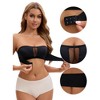 INSPIRE CHIC Women's Mesh Front Closure Push Up Wirefree Bandeau Strapless Breathable Tube Bras - 3 of 4