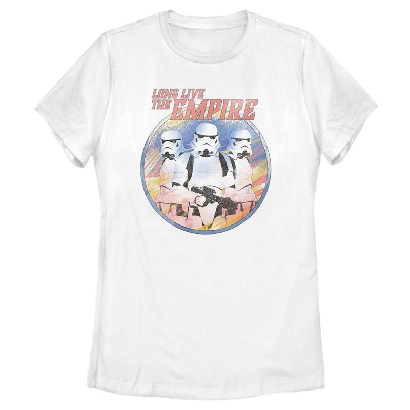Women's Star Wars The Mandalorian Stormtroopers Long Live The Empire T-Shirt, 1 of 6