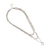 SOHI Women's Metallic Silver The Halo Snakechain Multi-Layer Necklace - 2 of 4