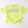 Simply Sage Market Life Is Better With My Boys Heart Garment Dyed Tee - 3 of 4
