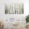 Stupell Industries Organic Birch Forest Trees 2pc Canvas Art Set - 2 of 4