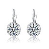 Guili Solitaire Drop Earrings in 14k Gold Plating with CZ—a classic, sophisticated touch for effortless everyday glam in white, gold, or green. - 2 of 3