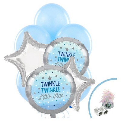 15ct Baby Shower Twinkle Twinkle Little Star Latex Balloons