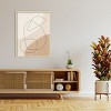 Amanti Art Graphic Shapes a Lines Poster by Elena Ristova Wood Framed Wall Art Print - 4 of 4