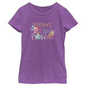 Girl's Disney Dream It Girl Powered T-Shirt - 1 of 4