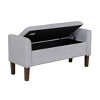 NicBex Ottoman with Storage Bench Storage Organizer Ottoman Upholstered Storage Bench for Entryway Bathroom Bedroom - 2 of 4