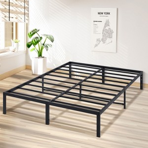 Lusimo 14 Inch Bed Frame Easy Assembly Metal Platform Bed with Steel Slat Support All Sizes - 1 of 4