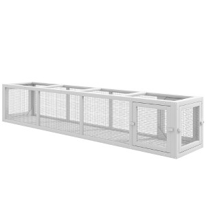 Skyzone Dark Gray Wooden Outdoor Cat Tunnel with 8 Doors, Flexible Combinable Design for Cats Under - 1 of 4