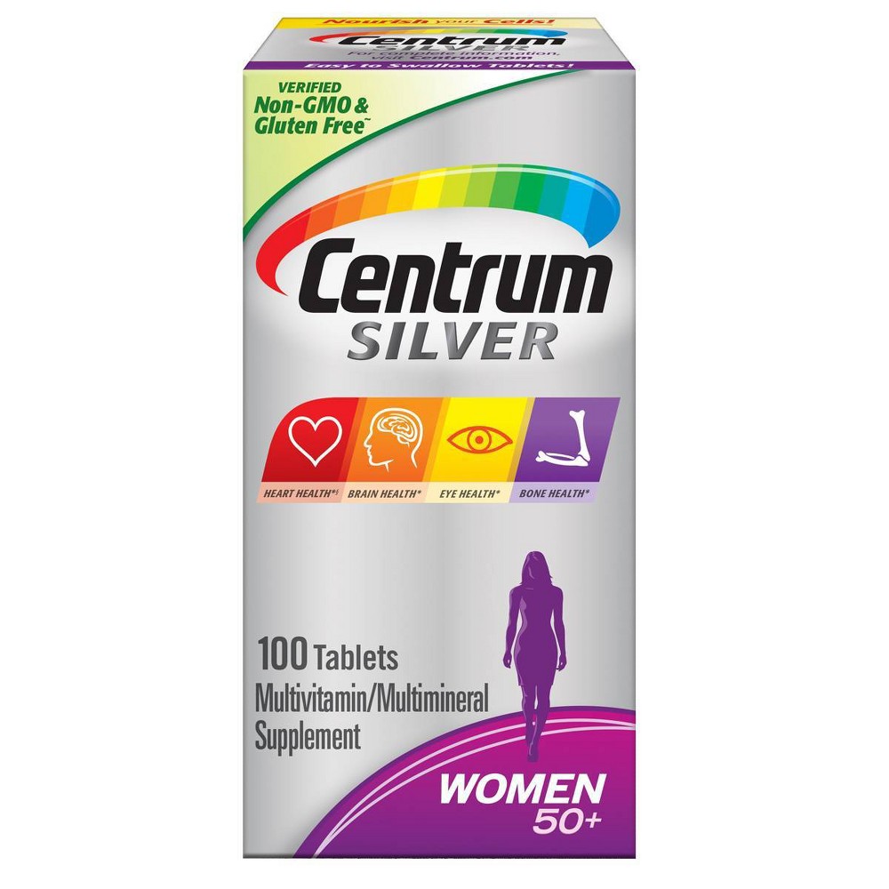 Centrum Silver Women 50+ Multivitamin/Multimineral Supplement Tablets - 100ct
