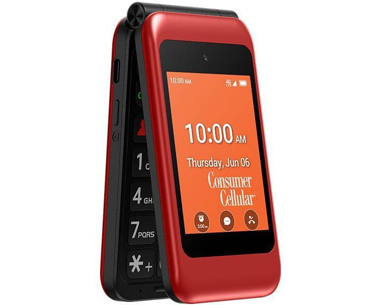 Consumer Cellular Iris Easy Flip (8GB) - Red, 5 of 11