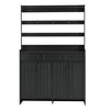 Okak Shoe Storage, Shoe Cabinet with Four Doors and Coat Rack, 3 Drawers, 8 Shelves, Shoe Organizer for Hallway, Entryway, Living Room - 4 of 4