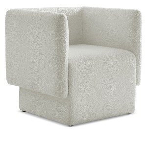 Meridian Furniture,Vera Boucle Fabric Accent Chair - 1 of 4