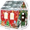 Christmas Cardboard Cat House with Scratcher 16.5"x 13"x19" Christmas Cat Scratcher House for Indoor Cats’ Birthday - 2 of 4