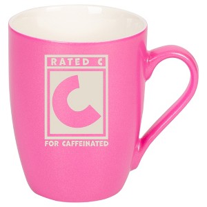 100 North Pink Metallic Finish, 10 Ounce, Comfortably Fits Your Hands, New Bone China Coffee Tea Cup Mug, Rated C For Caffeinated - 1 of 1