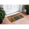 HomeRoots 18" X 30" Brown Coir Star Welcome Outdoor Summer Door Mat - 2 of 4