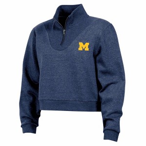 NCAA Michigan Wolverines Women's Quarter Zipped Sweatshirt - 1 of 2