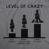 Womens Level Of Crazy T Shirt Funny Crazy Cat Lady Pet Kitty Animal Lover Graphic Novelty Tee - Crazy Dog Women's T Shirt - 2 of 4