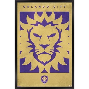 Trends International MLS Orlando City SC - Logo 25 Framed Wall Poster Prints - 1 of 4