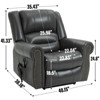 NicBex Faux Leather Lift Recliner Chair for Elderly,Cozy Massage Chairs with Massage and Lumbar Heating,Modern Reclining Chairs for Living Room - 3 of 4