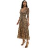 Harlow & Rose Womens 3/4 Sleeve Faux Wrap Maxi Dress - 2 of 3