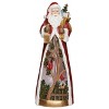 Roman 13.5" Lighted Swirl Santa with Cardinals - 3 of 4