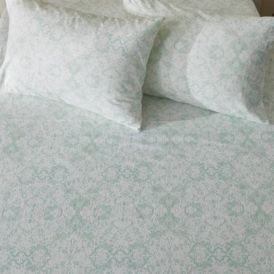 100% Turkish Cotton Vintage Printed Flannel Sheet Set - Patina Vie