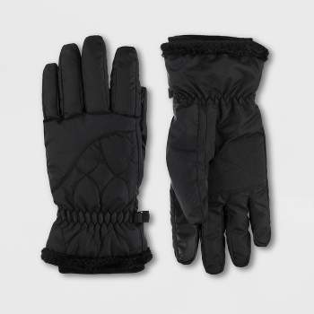 Isotoner Adult Ski Gloves - Black L/XL