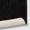 2pk Quick Dry Bath Rug Set Washed Black - Threshold™ : Target