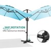 10ft Large Cantilever Patio Umbrella - 360° Rotating, Aluminum Outdoor Shade for Garden, Deck, Pool - 4 of 4