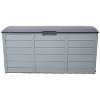 Cesicia All Weather UV Pool Deck Box Storage Shed Bin with Wheel, 75 Gallon Resin Deck Box-Organization and Storage - 2 of 4