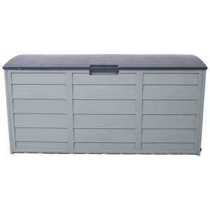 Gulches 75 Gallon All Weather  Deck Box Storage Shed Bin Backyard Patio Outdoor w/ Wheel for Patio Furniture Cushions,Garden Tools, Pool Toys - 1 of 4