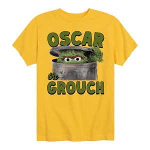 Boys' - Sesame Street - Oscar The Grouch Short Sleeve Graphic T-Shirt - 1 of 4