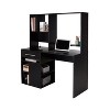HomeStock Home Office Computer Desk Pure Black Annexe - 2 of 4