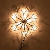 Kurt Adler Wire Capiz Snowflake Tree Topper, Light Silver, 10" - 2 of 4